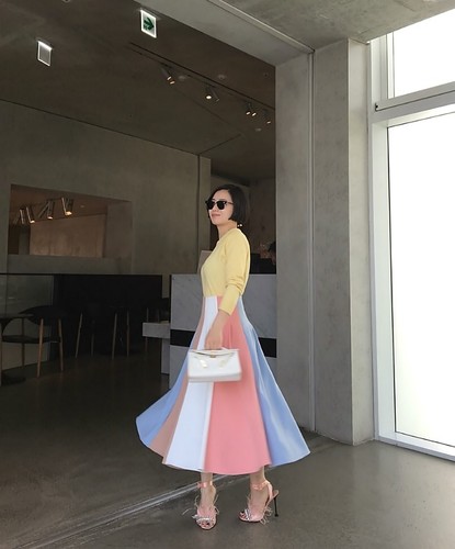 pastel multi skirt 