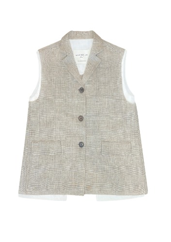 ((바로배송)) - linen vest set up