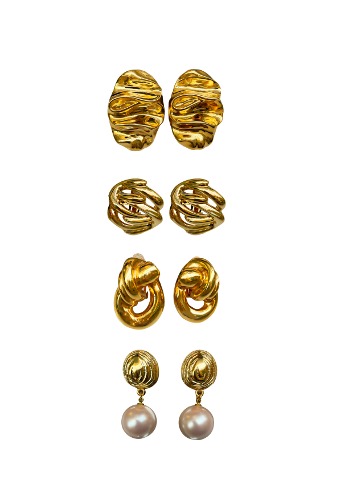 gold earring collection