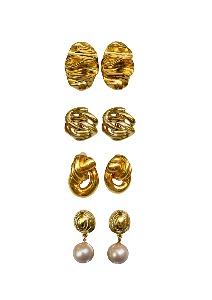 gold earring collection