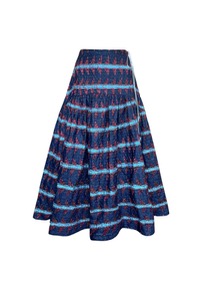 italy jacquard flare skirt